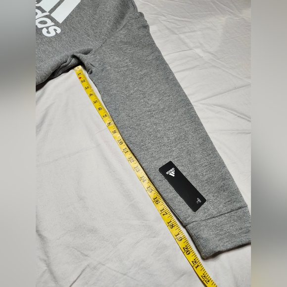 Adidas Golf Long Sleeve Crew Neck Fleece Pullover Sweater In Grey Size 2XL - Picture 8 of 11